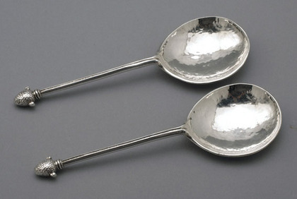 Arts and Crafts Silver Spoons - Sibyl Dunlop